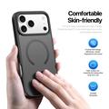 iPhone 18 Pro Max Dux Ducis Yind Hybridikotelo - MagSafe-yhteensopiva - Musta