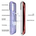 iPhone 18 Pro Max Dux Ducis Yind Hybridikotelo - MagSafe-yhteensopiva - Vaalea Violetti
