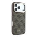 iPhone 18 Pro Max Guess 4G Gold Frame kotelo - MagSafe-yhteensopiva - Ruskea