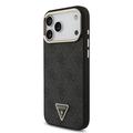 iPhone 18 Pro Max Guess 4G Strass Triangle Logo Gold Frame MagSafe-kotelo