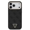 iPhone 18 Pro Max Guess 4G Strass Triangle Logo Gold Frame MagSafe-kotelo