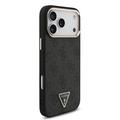 iPhone 18 Pro Max Guess 4G Strass Triangle Logo Gold Frame MagSafe-kotelo