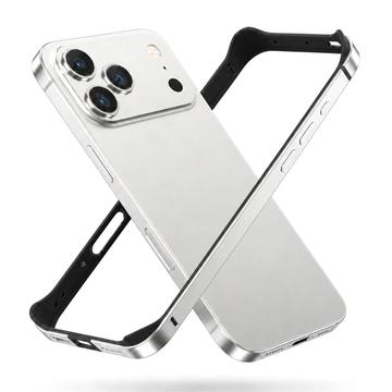 iPhone 18 Pro Max -metallipuskuri korotetuilla reunoilla - hopea