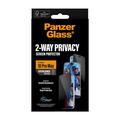 iPhone 18 Pro Max PanzerGlass Ultra-Wide Fit EasyAligner 2-Way Privacy Panssarilasi - 9H - musta reuna