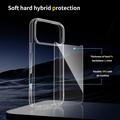 iPhone 18 Pro Max Naarmunkestävä Hybridikotelo - Läpinäkyvä
