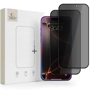 iPhone 18 Pro Max Tech-Protect Glass Spy+ yksityisyyden Panssarilasi - 2 kpl. - Musta