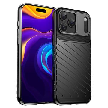 iPhone 18 Pro Max/17 Pro Max Thunder Sarja TPU Suojakuori - Musta