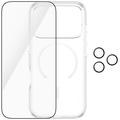 iPhone 18 Pro PanzerGlass Care Flagship 3-in-1 -paketti - Kirkas