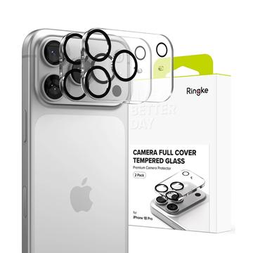 iPhone 18 Pro Ringke Täysi suoja kameran linssinsuoja - 2 kpl. - Musta / Kirkas