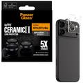 iPhone 18 Pro/18 Pro Max PanzerGlass Hoops Ceramic II kameran linssinsuojus - musta