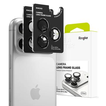 iPhone 18 Pro/18 Pro Max Ringke Kameralinssin Panssarilasi - 9H - 2 Kpl. - Musta