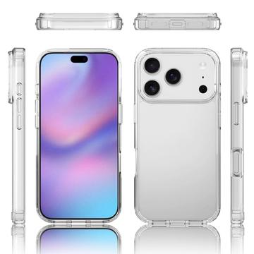iPhone 18 Pro Naarmunkestävä Hybridikotelo - Läpinäkyvä