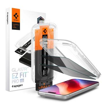 iPhone 18 Pro Spigen Glas.tR EZ Fit Pro AC Privacy Panssarilasi - 2 kpl.