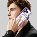 iPhone 18 Pro Tyylikäs magneettinen läppäkotelo RFID-korttipaikoilla - violetti