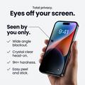 iPhone 18 Pro Tech-Protect Glass Spy+ yksityisyyden Panssarilasi - 2 kpl. - Musta
