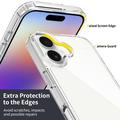iPhone 18 Naarmunkestävä Hybridikotelo - Läpinäkyvä