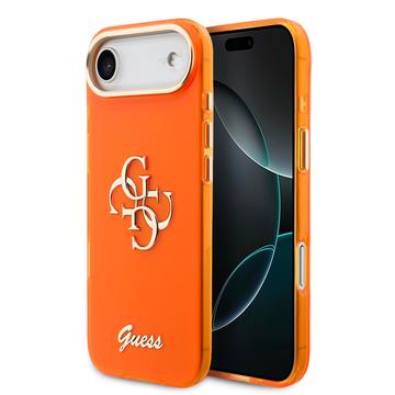 iPhone Air Guess IML 4G Script Metal Logo -kotelo - oranssi