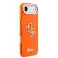 iPhone Air Guess IML 4G Script Metal Logo -kotelo - oranssi