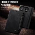 iPhone Duo Caseme 013 Sarja Lompakkokotelo - Musta