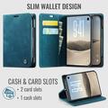 iPhone Duo Caseme 013 Sarja Lompakkokotelo - Sininen