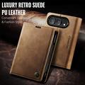 iPhone Duo Caseme 013 Sarja Lompakkokotelo - Ruskea