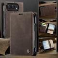 iPhone Duo Caseme 013 Sarja Lompakkokotelo - Kahvi