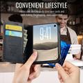 iPhone Duo Caseme 033 vasikka tekstuuri lompakko tapauksessa RFID-sulku - Musta