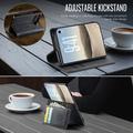 iPhone Duo Caseme 033 vasikka tekstuuri lompakko tapauksessa RFID-sulku - Musta