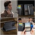 iPhone Duo Caseme 033 vasikka tekstuuri lompakko tapauksessa RFID-sulku - Musta