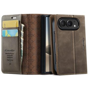 iPhone Duo Caseme 033 vasikka tekstuuri lompakko tapauksessa RFID-sulku - Kahvi