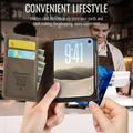 iPhone Duo Caseme 033 vasikka tekstuuri lompakko tapauksessa RFID-sulku - Kahvi
