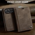 iPhone Duo Caseme 033 vasikka tekstuuri lompakko tapauksessa RFID-sulku - Kahvi