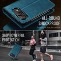 iPhone Duo Caseme 033 vasikka tekstuuri lompakko tapauksessa RFID-sulku - vihreä