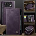 iPhone Duo Caseme 033 vasikka tekstuuri lompakko tapauksessa RFID-sulku - violetti