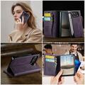 iPhone Duo Caseme 033 vasikka tekstuuri lompakko tapauksessa RFID-sulku - violetti