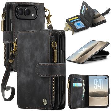 iPhone Duo Caseme C30 Monitoiminen Lompakkokotelo - Musta