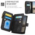 iPhone Duo Caseme C30 Monitoiminen Lompakkokotelo - Musta