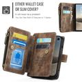 iPhone Duo Caseme C30 Monitoiminen Lompakkokotelo - Ruskea
