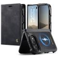 iPhone Duo Caseme C49 2-in-1 irrotettava lompakkokotelo - MagSafe-yhteensopiva, RFID - Musta