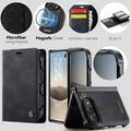 iPhone Duo Caseme C49 2-in-1 irrotettava lompakkokotelo - MagSafe-yhteensopiva, RFID - Musta