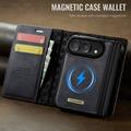 iPhone Duo Caseme C49 2-in-1 irrotettava lompakkokotelo - MagSafe-yhteensopiva, RFID - Musta