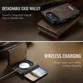 iPhone Duo Caseme C49 2-in-1 irrotettava lompakkokotelo - MagSafe-yhteensopiva, RFID - Kahvi