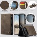 iPhone Duo Caseme C49 2-in-1 irrotettava lompakkokotelo - MagSafe-yhteensopiva, RFID - Kahvi
