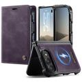 iPhone Duo Caseme C49 2-in-1 irrotettava lompakkokotelo - MagSafe-yhteensopiva, RFID - violetti