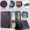 iPhone Duo Caseme C49 2-in-1 irrotettava lompakkokotelo - MagSafe-yhteensopiva, RFID - violetti