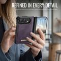 iPhone Duo Caseme C49 2-in-1 irrotettava lompakkokotelo - MagSafe-yhteensopiva, RFID - violetti