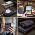 iPhone Duo Caseme C49 2-in-1 irrotettava lompakkokotelo - MagSafe-yhteensopiva, RFID - violetti