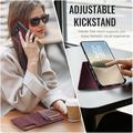 iPhone Duo Caseme C49 2-in-1 irrotettava lompakkokotelo - MagSafe-yhteensopiva, RFID - punainen