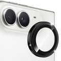 iPhone Duo Hat Prince Kameralinssin Panssarilasi Suojus - Musta