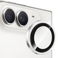 iPhone Duo Hat Prince Kameralinssin Panssarilasi Suojus - Hopea